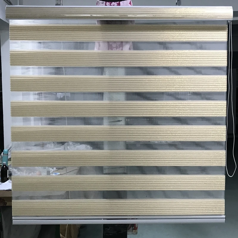 Зебра жалюзи роскошный роликовый тент двухслойные полупрозрачные оконные шторы