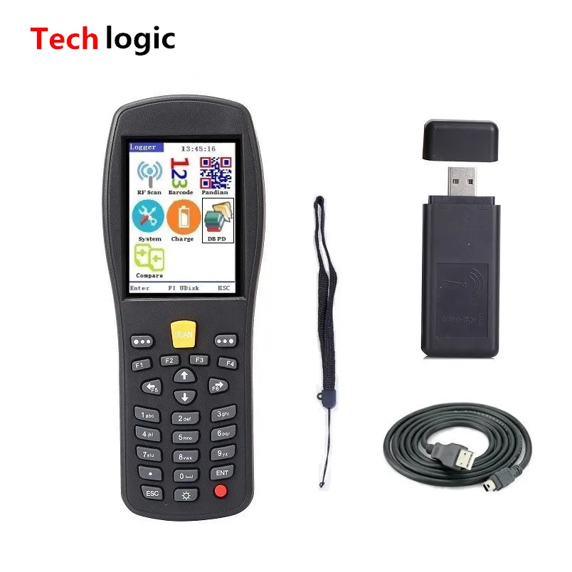 

Беспроводной сканер штрих-кодов Techlogic Q7 CCD, PDA Ручной терминал, сканер для супермаркетов и складов, логистический пистолет