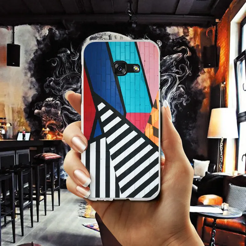 Graffiti Art Stripes Colorful Soft TPU Phone Cases for Samsung Galaxy S2 S3 S4 S5 Mini S6 S7 S8 S9 S10 Edge Plus Lite Note 5 8 |