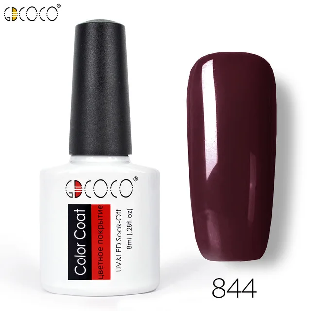 844 GDCOCO ногтей Гель-лак Polygel постоянный Цвета ногтей Soak Off UV Гель светодиодный грунтовка для ногтей УФ-гель для ногтей лак Лаки - Цвет: 844