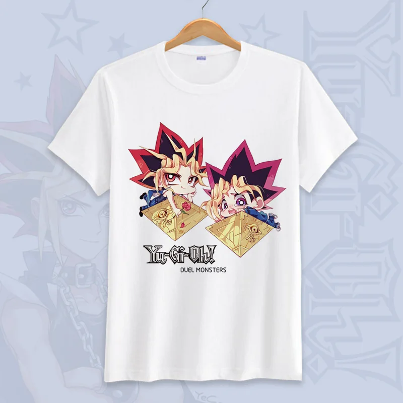 Ю-Ги-ой! Yu Gi Oh Косплей летние футболки унисекс с короткими рукавами мультфильм футболки Топы больших размеров