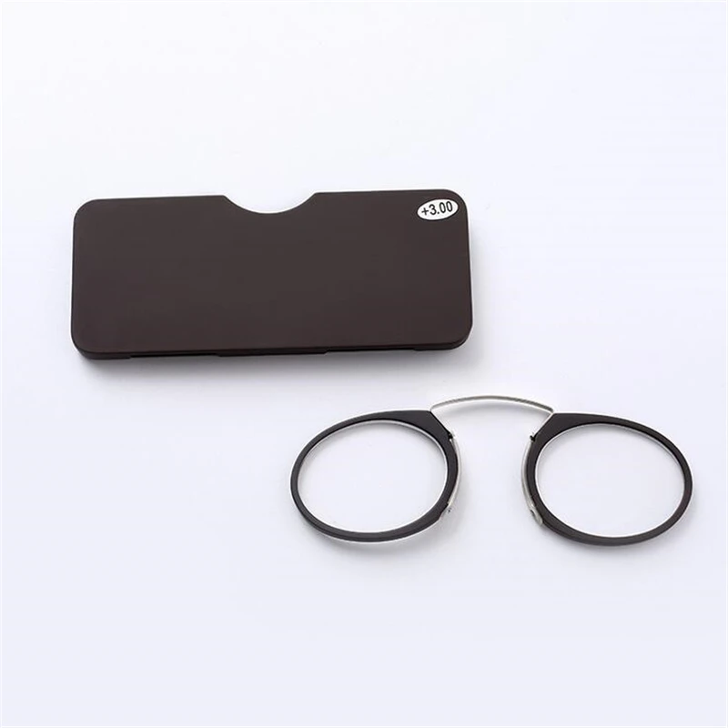 Мини очки для чтения с клипсой и мостиком носа портативный кошелек 1 0 3