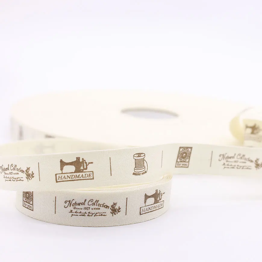 Натуральная Коллекция хлопковая тесьма ручной работы Zakka этикетка для шитья
