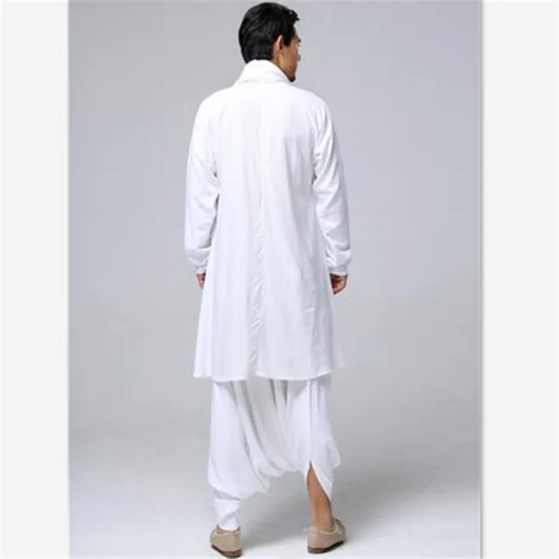 Китайский кунг-фу clothing мужчины белье casual плюс размер свободные тай-чи plus хлопок