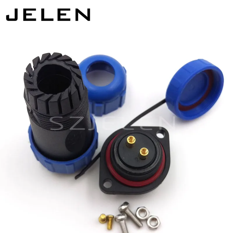 2 контактные Автомобильные Разъемы для электрических проводов SP21 штекер и