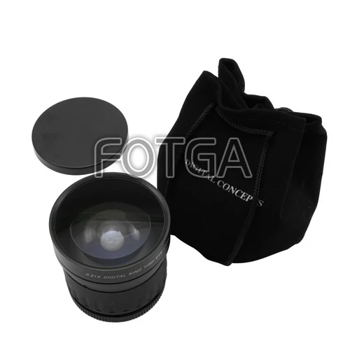 Fotga 58 мм 0.21X широкоугольный объектив рыбий глаз для Canon 600D Nikon d90 sony Pentax DSLR камер