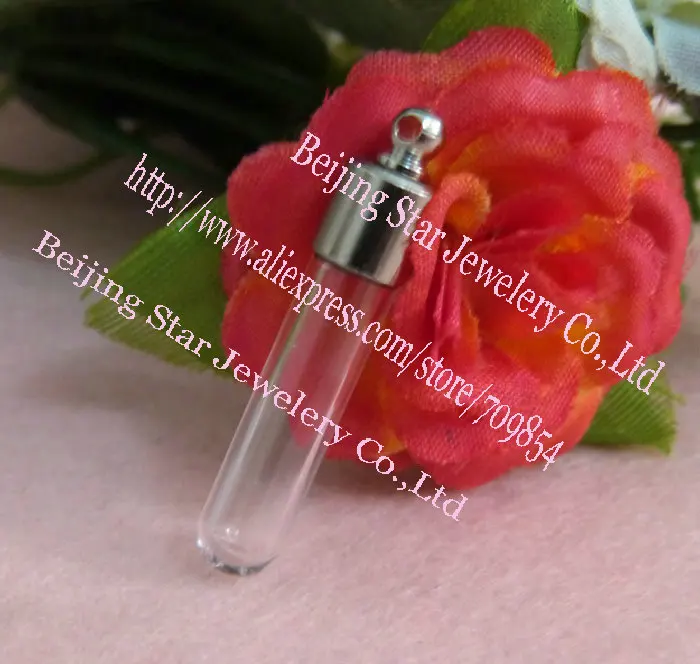 6*25 мм прозрачный рисовый флакон стеклянная бутылка + винтовая крышка/100 шт|screw