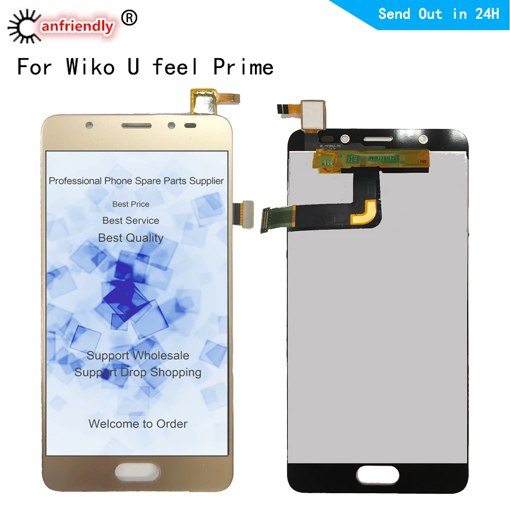 Pantalla LCD de 5,0 pulgadas para tel&eacute;fono m&oacute;vil, montaje de piezas de digitalizador de monitor con sensor de pantalla t&aacute;ctil, compatible con sistema de pantalla t&aacute;ctil, para tel&eacute;fono m&oacute;vil-2