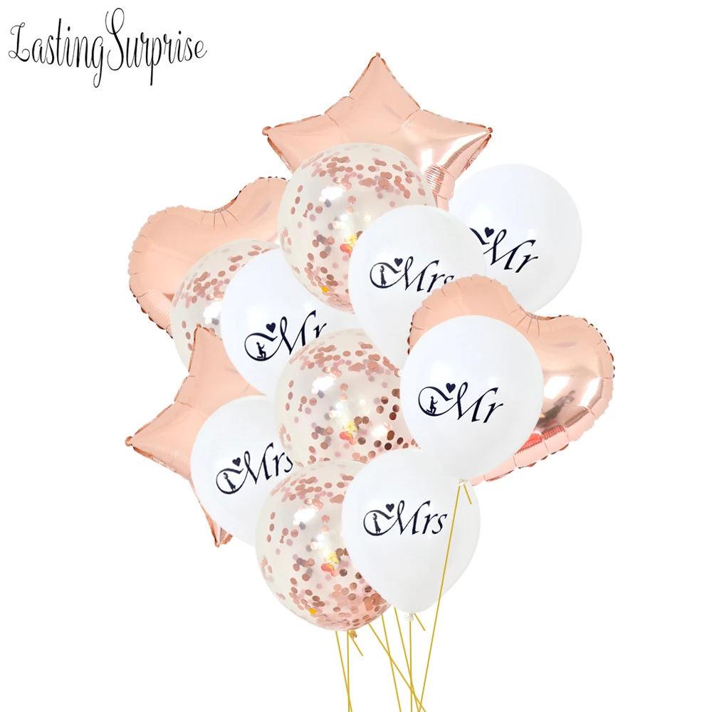 Wedding Balloons Flamingo Ballon Helium Balloon Birthday Party Decoration Gift Valentine Day Holiday Air Balls For Children 14pc