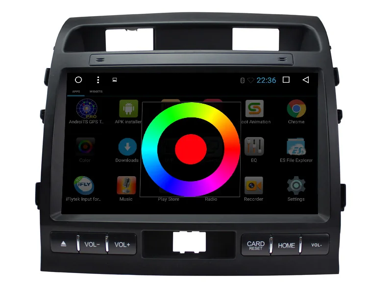 Восьмиядерный Android 8 1 автомобильный мультимедийный плеер GPS для Toyota Land Cruiser LC200