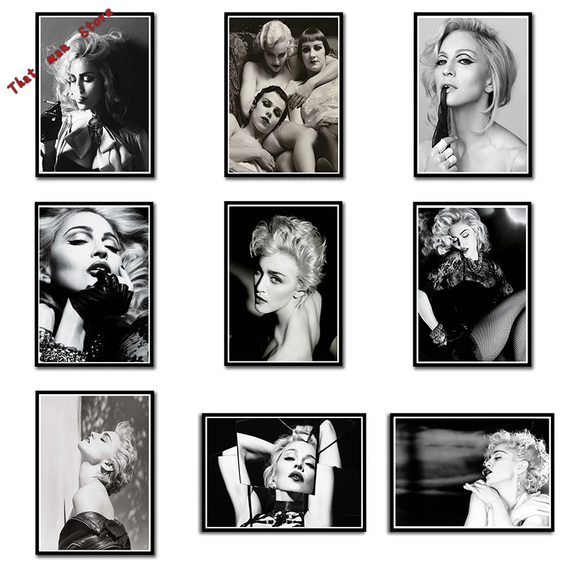 Мадонна Чикконе современный прозрачный белый плакат стильный домашний декор