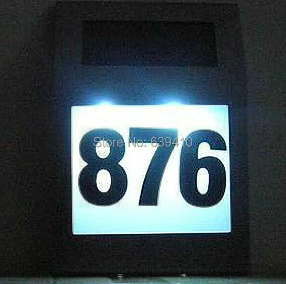 Solar led house number light solar address sign free shipping | Лампы и освещение