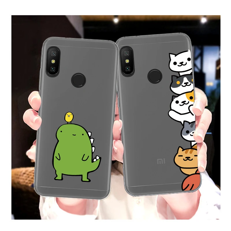 CinkeyPro милый ТПУ чехол для XiaoMi RedMi 6 5 4 Pro Plus 6A 5A 4A 4X мягкий прозрачный силиконовый
