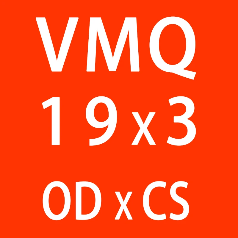 10 шт./лот красный Силиконовое кольцо кремния/VMQ-хомут с круглым воротником для мальчиков и девочек 3 мм Толщина OD10/11/12/13/14/15/16/17/18/19/20*3 мм из фторированной резины кольцо уплотнения прокладки - Цвет: OD19mm