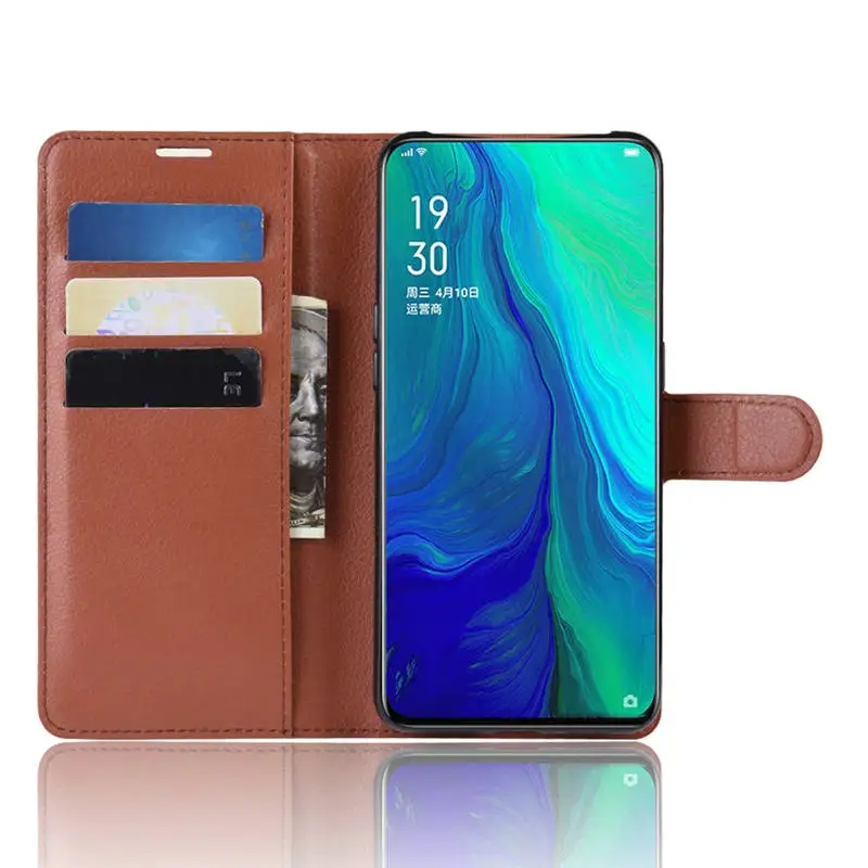 Чехол Oppo Reno 10x zoom роскошный флип-кошелек телефон чехол Reno10xZoom защитный задний |