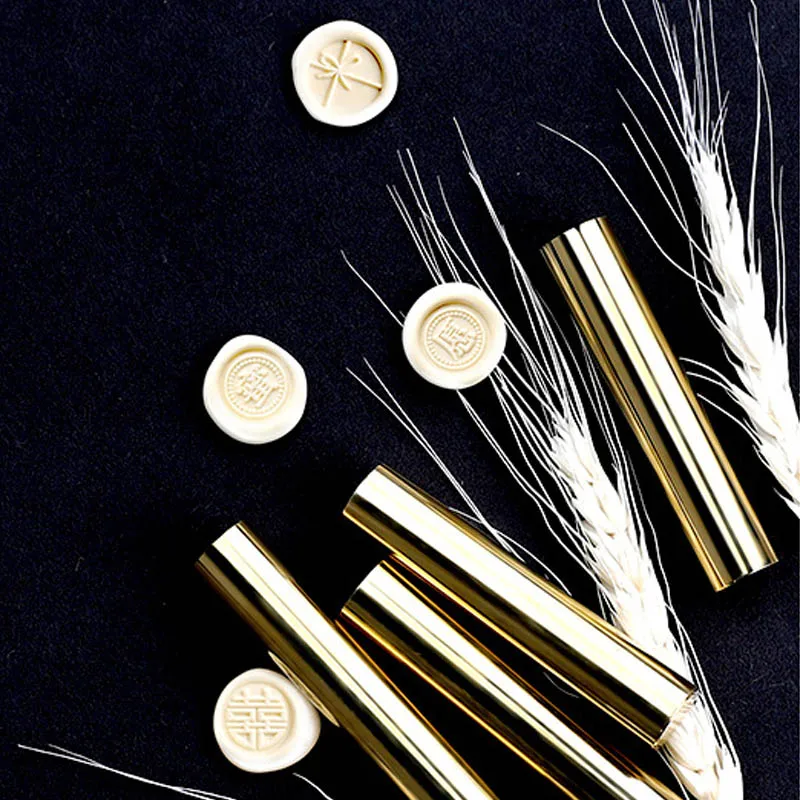 1 шт. винтажный штамп для документов в стиле ретро Металлическая Цилиндрическая