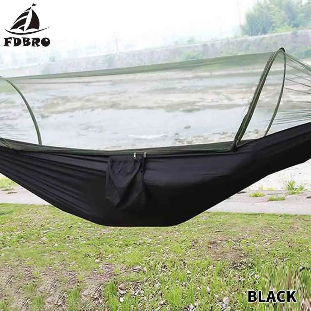 FDBRO автоматическая развертка гамак Сверхлегкий парашют Охота москитная сетка