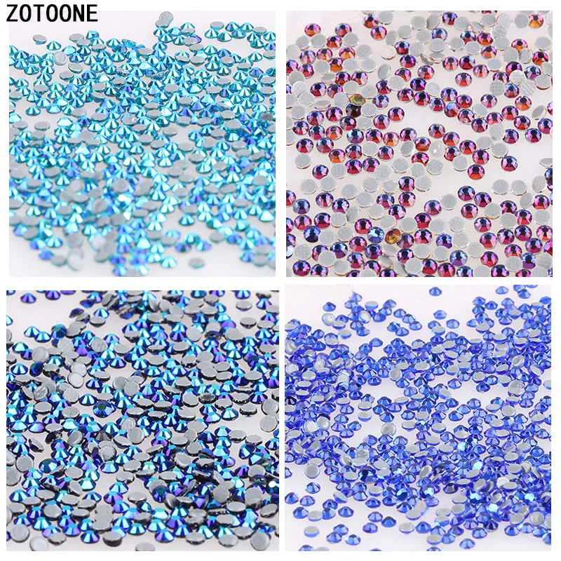 ZOTOONE 1440 шт. голубой стразы горячей фиксации Стразы для одежды высококачественный