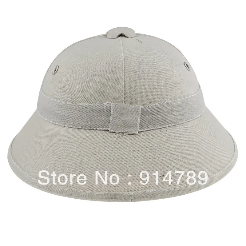 Вьетнамская военная шапка NVA VIETCONG VC PITH серый шлем 33662|pith helmet|vietnam pith helmetvietcong hat |