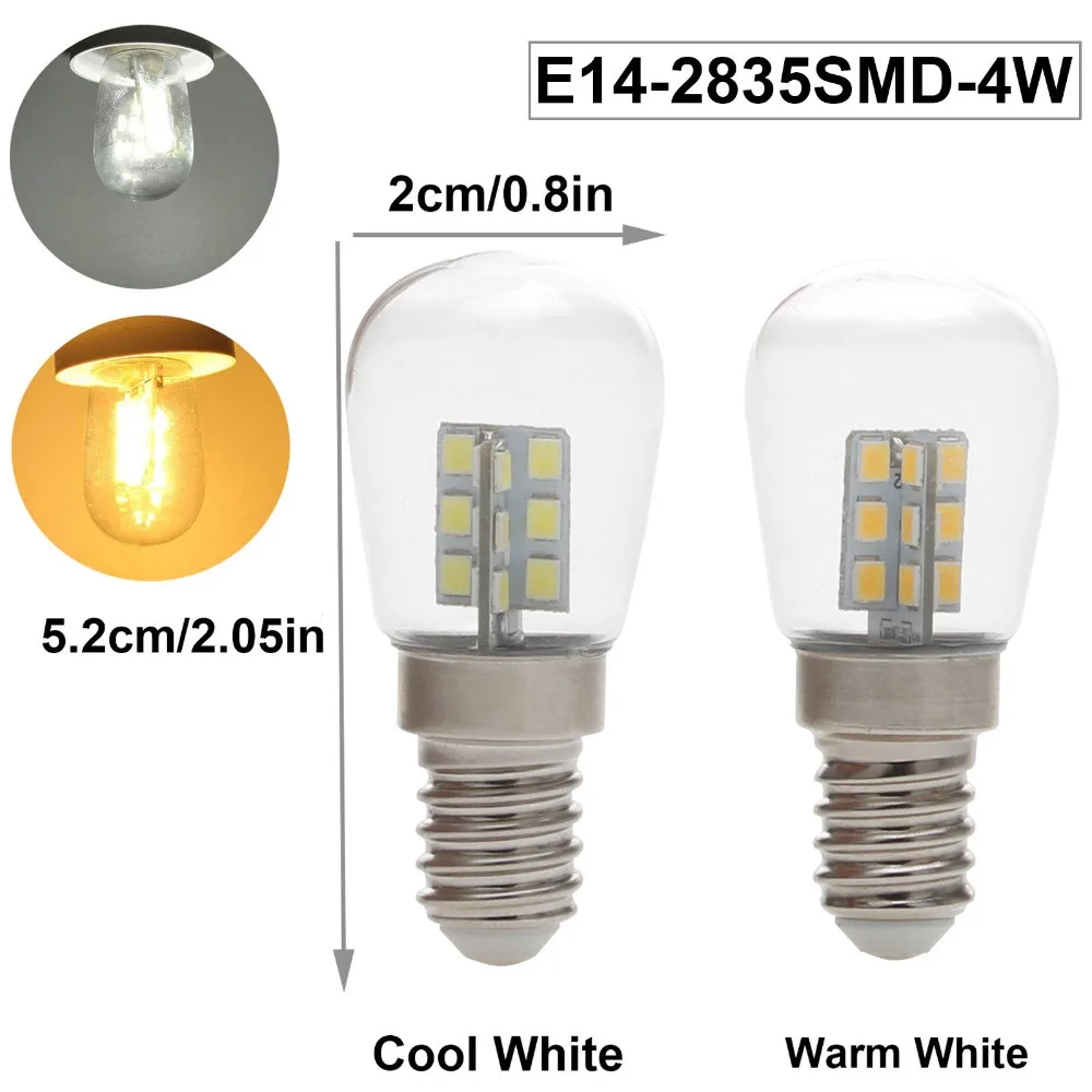 Светодиодный светильник E12 E14 2 Вт 3014 SMD 24 светодиодный высокая яркость стеклянная