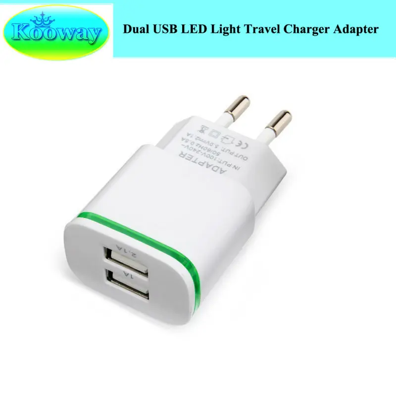 Сетевое зарядное устройство 2 а с двумя USB портами и зарядным кабелем 3 фута типа C