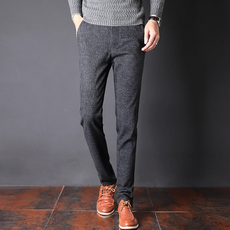 2018 весенние брюки модные высококачественные шерстяные и хлопковые мужские