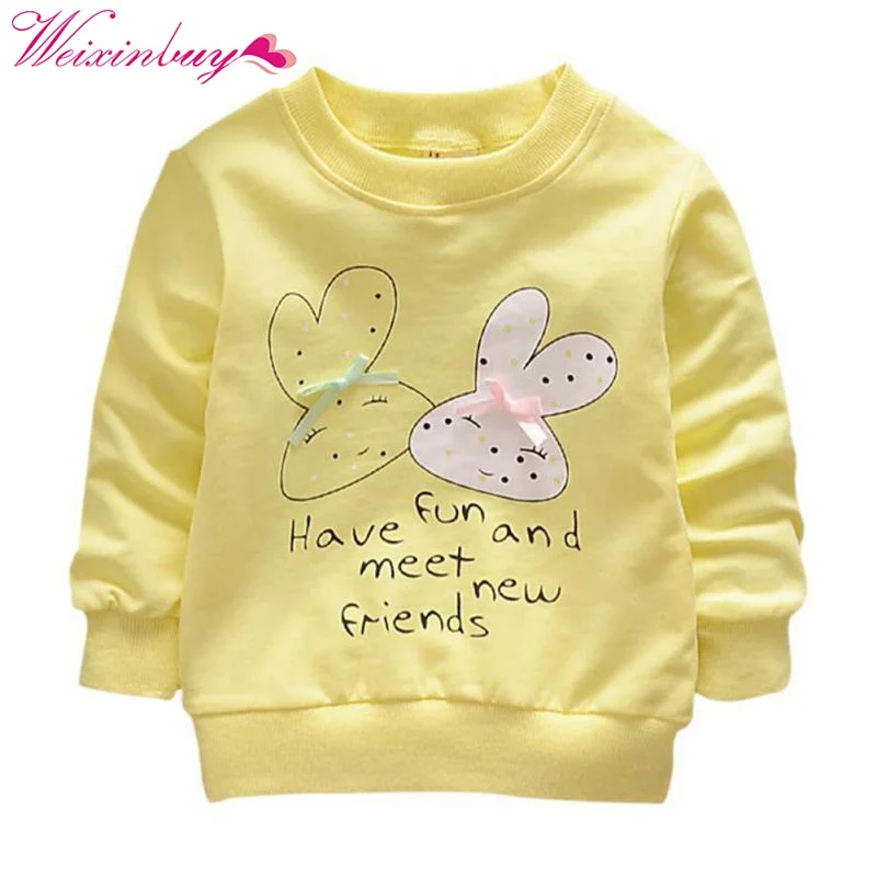 Толстовки для маленьких девочек детская одежда с длинными рукавами зимние