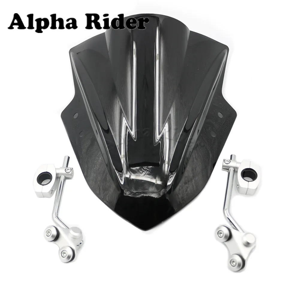 7/8 &quot 1&quot Руль для Yamaha FZ1 FZ6 S2 FZ8 MT03 MT07 MT09 FZ1N лобовое стекло ветровое дефлекторы