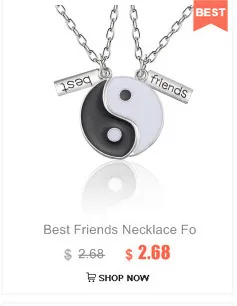 Комплект из 3 предметов/ожерелье лучших друзей для женщин золотое серебро большой, средний и маленький сестра кулон ожерелье ювелирные изделия дружбы