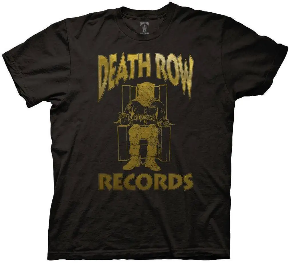 Черная футболка для взрослых с логотипом Death Row Records рисунком Мужская унисекс