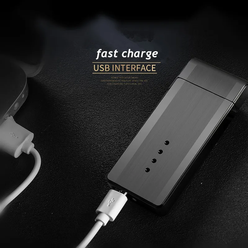 Встряхните в зажигание двойной для Плазменно дуговой зажигалки USB ветрозащитные