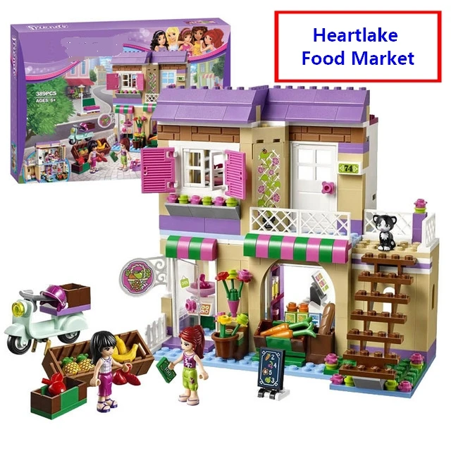 Новые друзья Heartlake Food Market совместимые с 41108 строительными блоками lepining lepinblocks