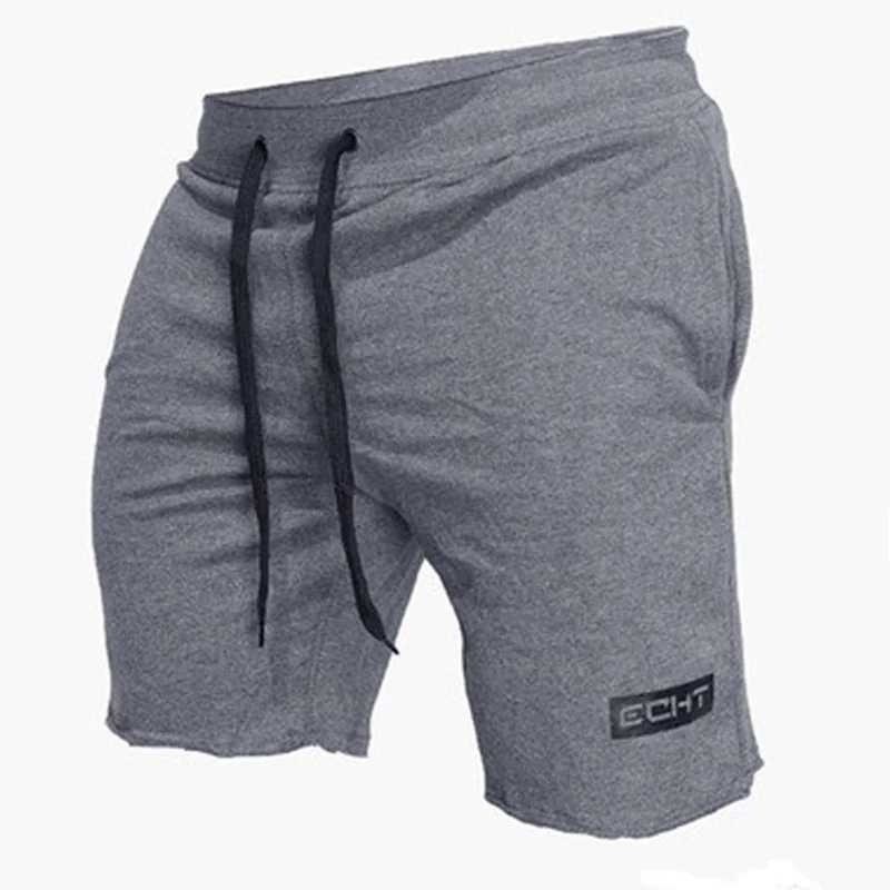 Мужские спортивные хлопковые шорты для бега, тренажерного зала, фитнеса, тренировок, тренировок, спортивной одежды, мужские короткие штаны до колена, пляжные тренировочные брюки, низ