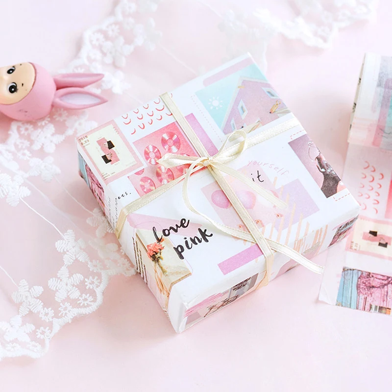 Путешествия пейзаж дней на облаке васи лента DIY декоративные скрапбукинга