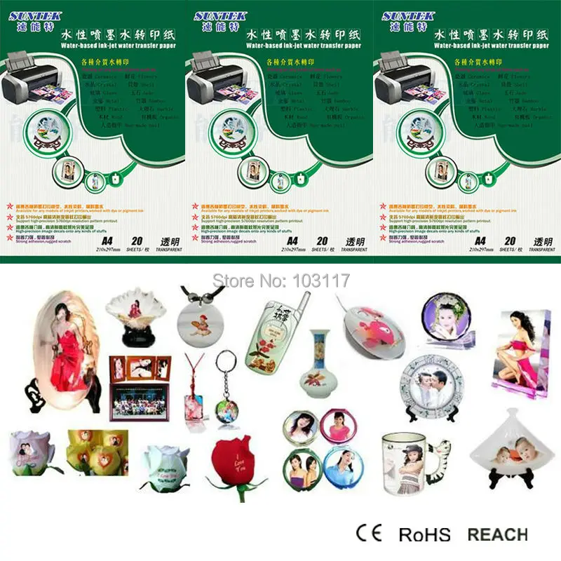 Бумажная переводная бумага для струйного принтера печати с водной горкой|candle