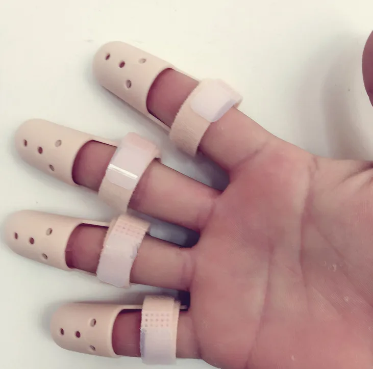 1ชิ้นแพทย์ฟื้นฟูสมรรถภาพ Mallet Finger พยาบาล Finger Extensor Tendon Rupture Phalanx Finger Splints การกู้คืนอุปกรณ์
