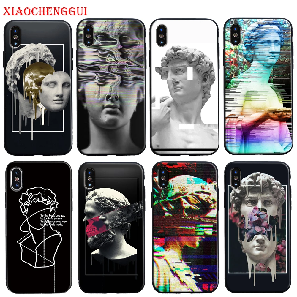 

Vintage David Graphic Phone Cases For samsung galaxy s10 s8 s9 s20 s21 s22 s30 plus ultra FE Black Soft TPU Phone Back Cover