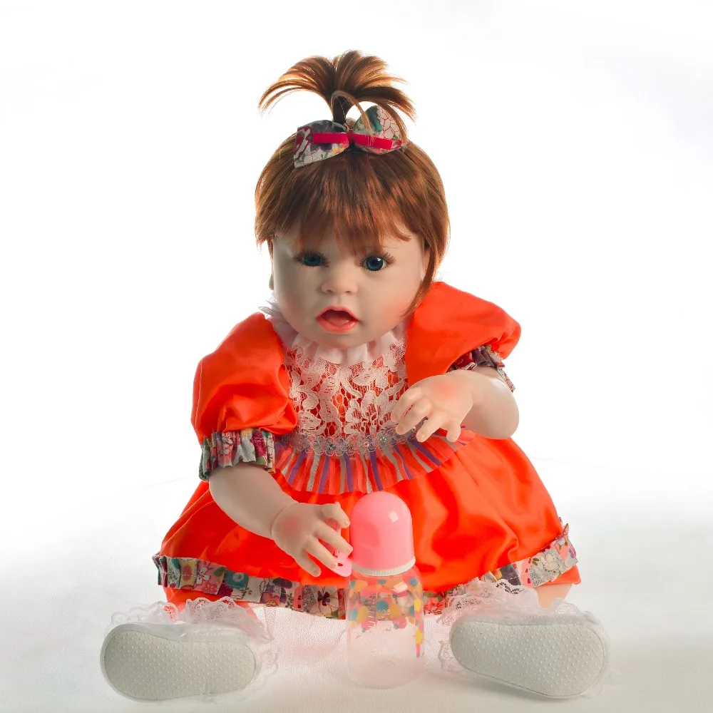Кукла Reborn Baby силиконовая Реалистичная коричневая ручная работа|Куклы| |