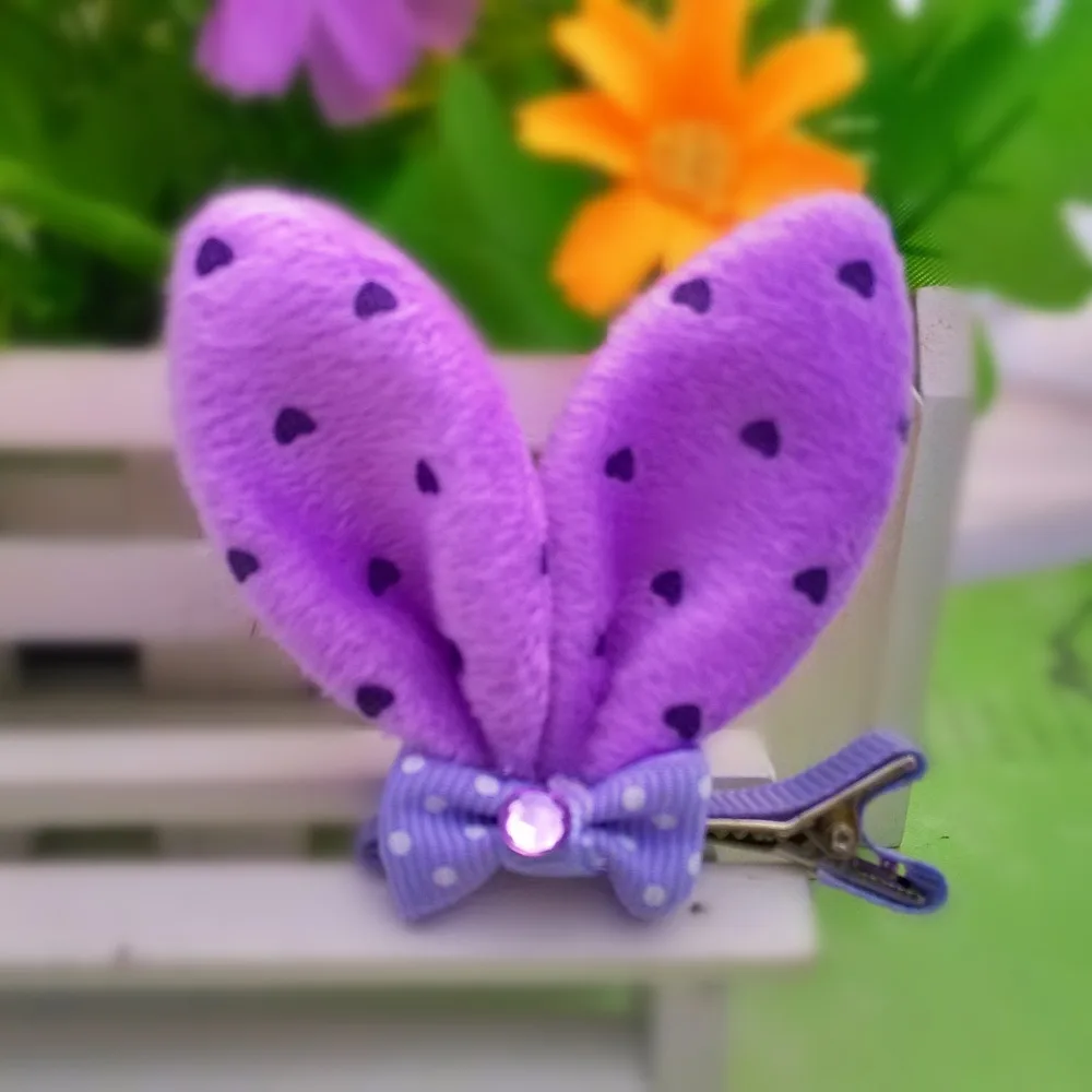 Горячая Зимняя распродажа! Заколки для волос с кроличьими ушками девочек милые