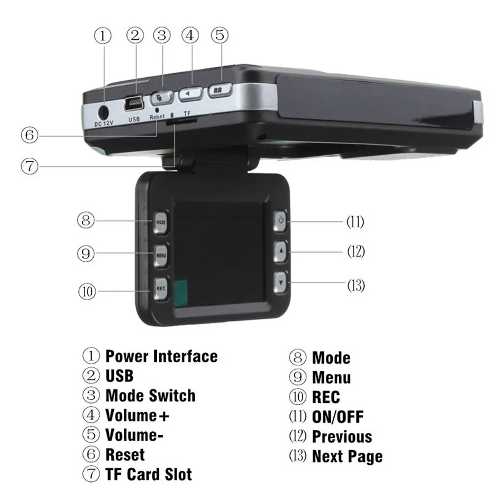 2 в 1 MFP 5MP DVR рекордер + радар детектор скорости предупреждение о дорожном движении