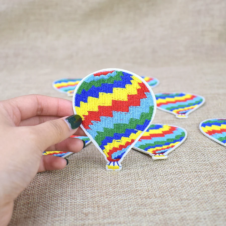 10 шт. хит продаж заплатка в виде воздушного шара нашивки полоску с вышивкой для