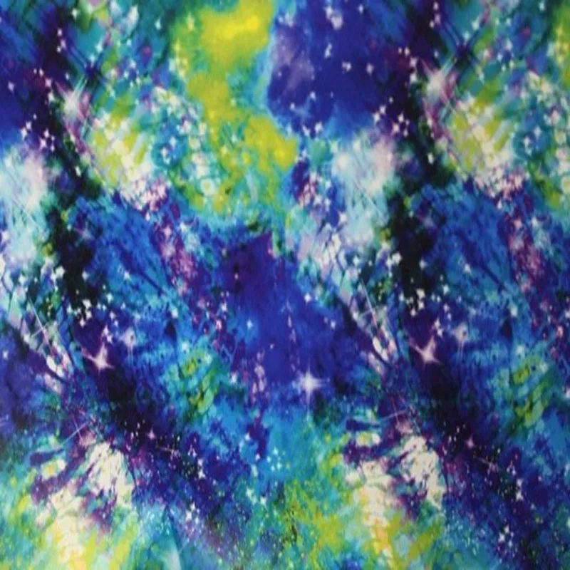 ZY DIY Красивая зеленая синяя фиолетовая блестящая подкладка со звездами Вселенная