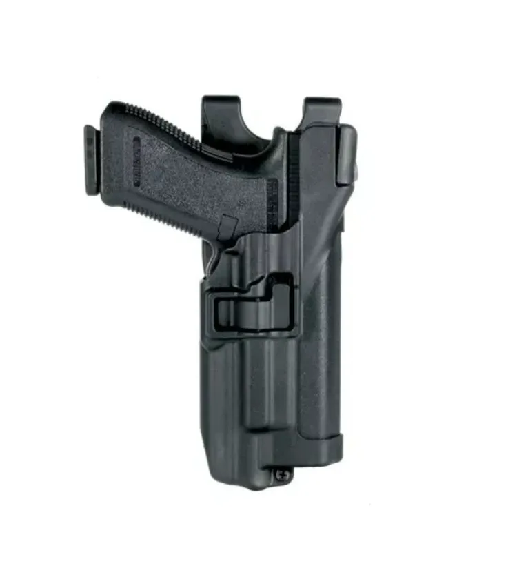 black Военный страйкбол тактический пистолет Glock кобура Glock ремень кобура с фонариком подходит для Glock Пистолет 17 19 22 23 31 32 - Цвет: black