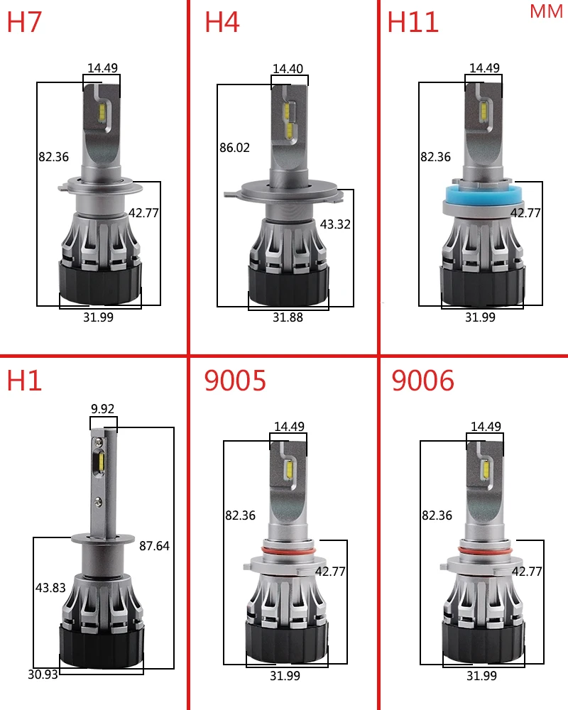 PAMPSEE мини все в одном Plug and Play Mini светодиодный противотуманная фара лампы H1 H4 H7 H8 H11 9005 9006 9012 50 Вт 5800LM CSP перевёрнутый кристалл
