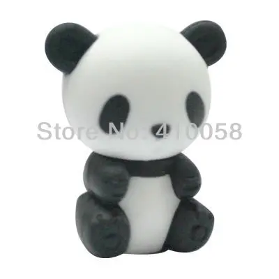 wholesale cute animal chinese panda eraser,200 pcs per parcel freeshipping service