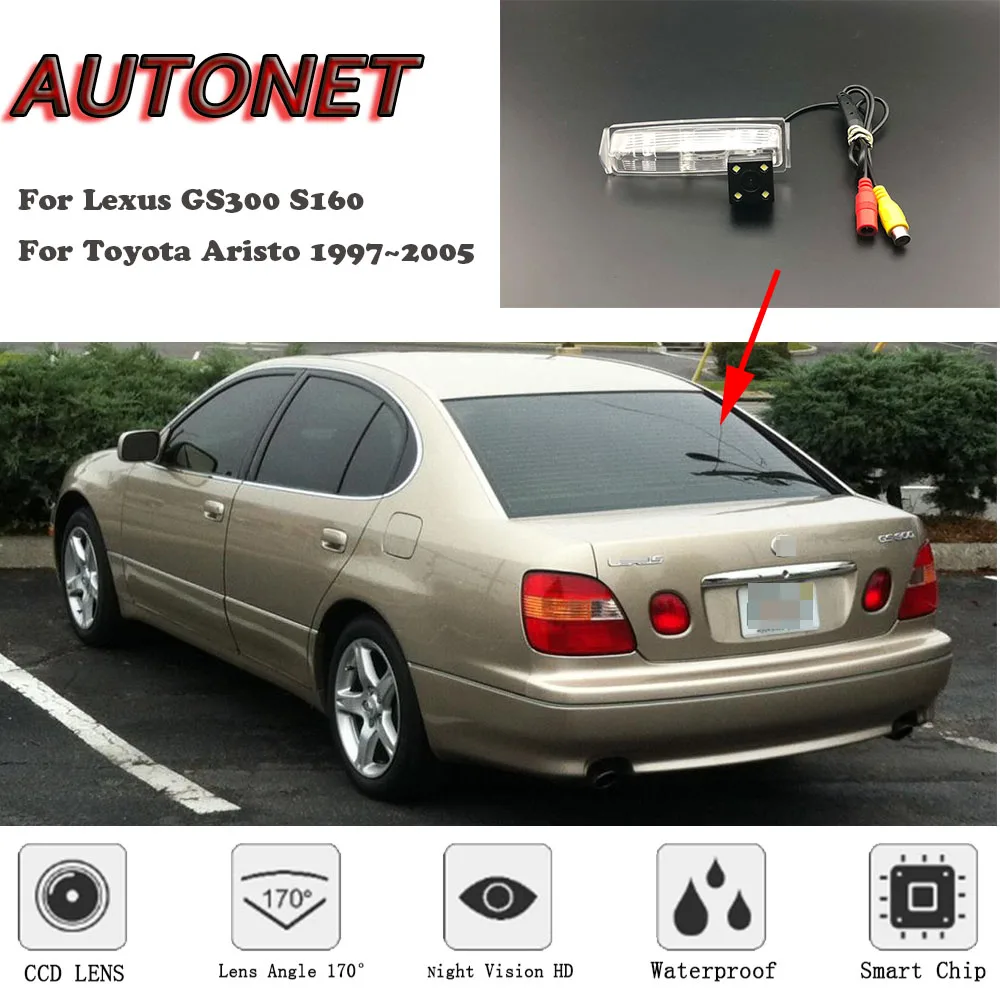 Автомобильная камера заднего вида с ночным видением для Lexus GS300 S160 Toyota Aristo 1997 ~ 2005