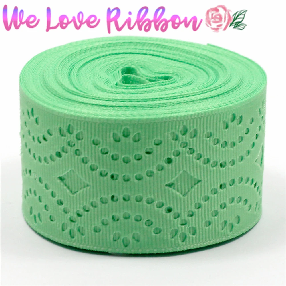 1-1/2 &quot38 мм DIY Украшение для вечеринки волнистый узор полые Grosgrain ленты ручной