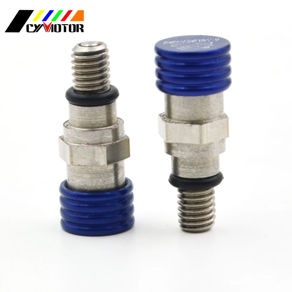 2Pcs Motocross Motorcycle Fork Air Bleeder Valves Screw M5x0.8 for SUZUKI KAWASAKI RM RMZ DRZ KX KLX KXF 100 125 200 250 350 400