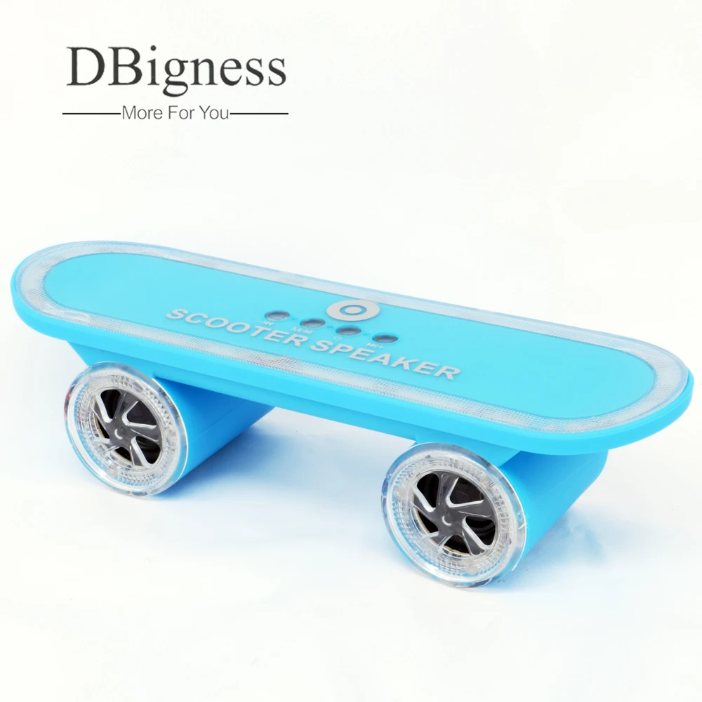 Dbigness Bluetooth динамик скутер скейтборд LED свет портативный стерео танцы TF карта