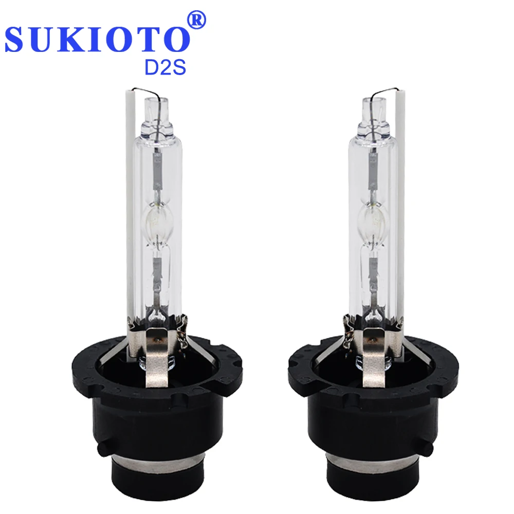SUKIOTO AC 35W HID ксеноновая лампа 4300K 3000K D1S D2S D3S D4S 5000K 6000K 8000K 10000K фиолетовая розовая зеленая синяя Автомобильная фара hid лампа